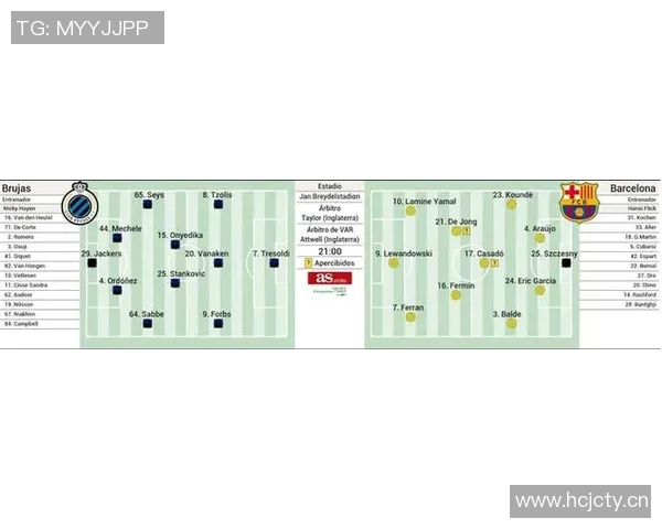 巴萨客战布鲁日裁判阵容揭晓安东尼泰勒执法阿特维尔担任VAR